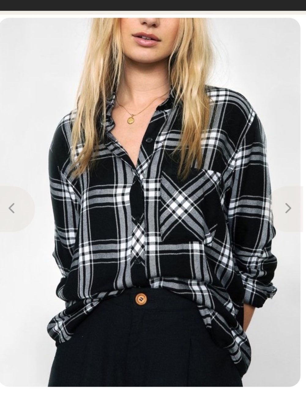 Rails $206 Dylan Button Down Plaid Shirt XL